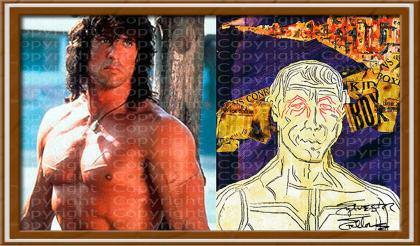SYLVESTER STALLONE Collage 