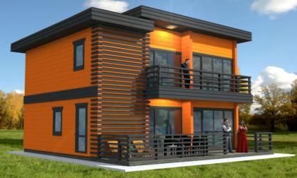 Modernes Holzhaus in modularer Bauweise mit 150 m² - ab 95.240, - €