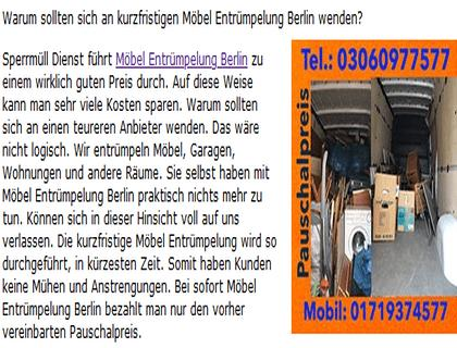 Sperrmüllabholung Berlin Service kurzfristig cifar.de