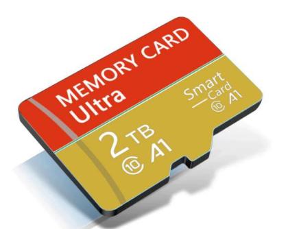 2 TB 2048GB Speicherkarte + Adapter Micro SD Karte Mikro SD TF Universal