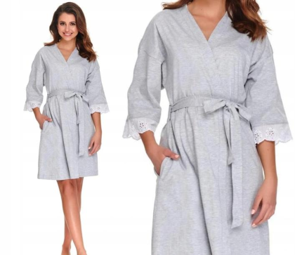 Dobranocka 9913 Damen Morgenmantel Kimono Bademantel