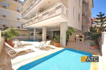 Alanya -3 ZW-Möbliert-Pool-200 m. zum Strand