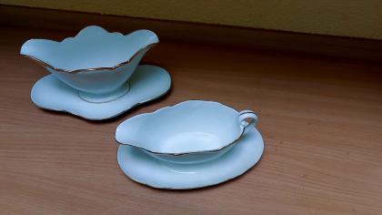 Tafelservice ,weiß Gold