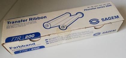 TTR200,200 original Druckfolie Sagem Phonefax 2800 2840, ca. 140 Seiten, Inklusi