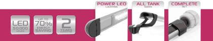 LED Balken Leddy 540 für das 60 liter Aquarium Set / Aquariumabdeckung mit Fisch