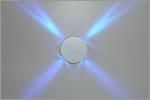 Deltalight - Puk 4 A - Wall Lamp - LED Blue 4x0.5W - 14V-DC - IP20 - Alu Grey - 