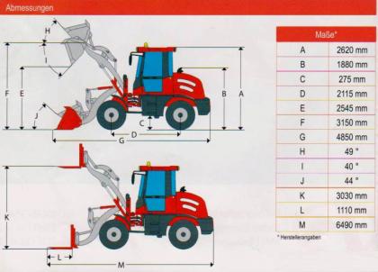 Radlader Stapler Knicklenker Allrad Hoflader ZL10 Nennlast 1000kg BJ-0.7978