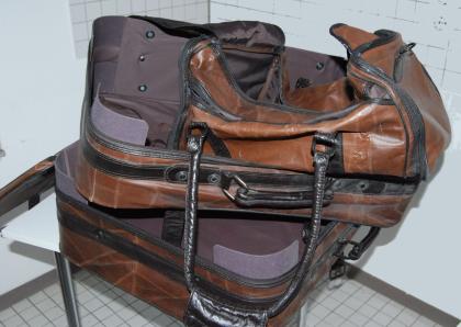 3-teiliges Kofferset echt Leder, neu
