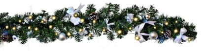 LED-Tannengirlande mit 40 cool light LED, circa 270 x 15 cm,