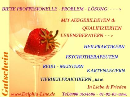  für seriöse & proffesionelle Lebenshilfe bei Delphia - Gutschein zu verkaufen !