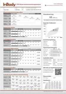 InBody 770 Körperwaage Körperanalyse Digitale Körperzusammensetzungsanalyse