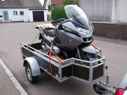 Hannover-Frankfurt/Main:Beiladung Fernbus Motorradtransport Umzug