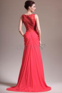 Perlen Chiffon bodenlanges Abendkleid -Dameo.de