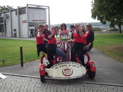 Die ultimative Stadtführung auf dem Eventbike Erfurt