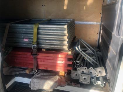 Gebrauchtes Baugerüst Gerüst gebraucht 75m2 0151-41848482 Thieme-Gerueste.de 120