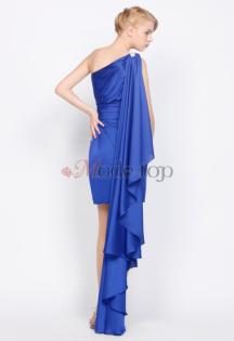 Gerüschtes Mitte Rücken kurzes  Partykleid Mode-Top.de