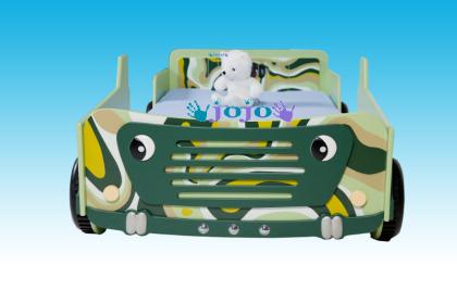 Kinderbett Jeep Comouflage für Selbstabholler