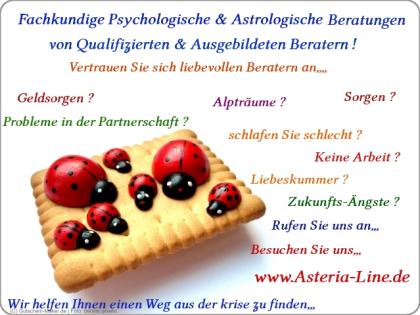 GUTSCHEIN FÜR SERIÖSE LEBENSHILFE BEI ASTERIA - LEBENSBERATUNG !