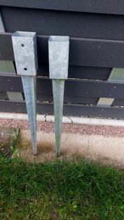 4 Einschlaghülsen für Gartenarbeiten