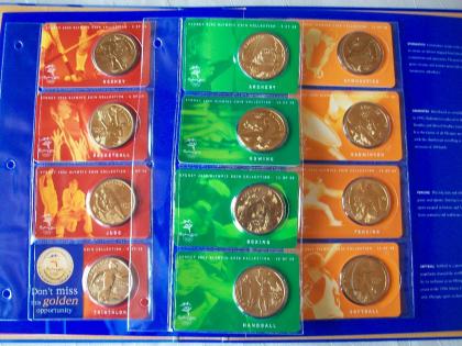 Olypiamünzen - 5 Austr. Dollar Sydney2021 