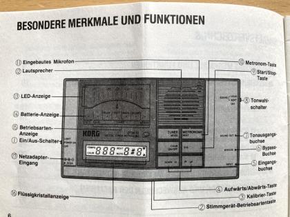 Stimmgerät/Metronom Korg DTM-12