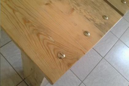 Eßtisch massiv 160 x 90 x 76