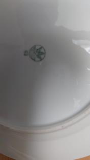 Tafelservice ,weiß Gold