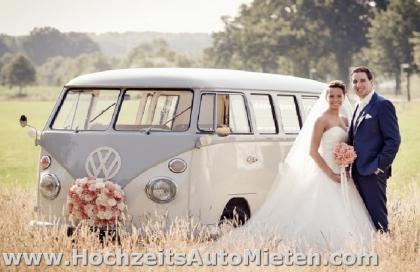 Oldtimer Bulli Volkswagen T1 oder Bus T2 Mieten für Hochzeitsfahrt