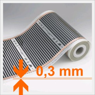 Elektrische-Infrarot Fußbodenheizung Thermofolie - 13,50 EUR/m2