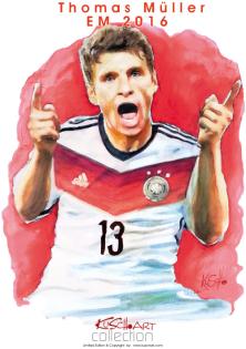 Original Aquarell-Gemälde zur EM2021 