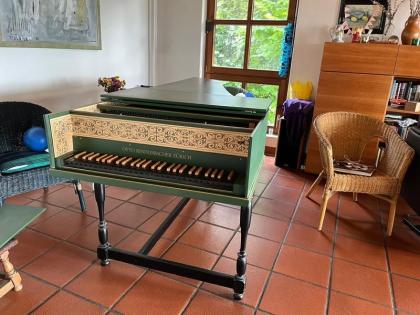 Einmanualiges Cembalo von Otto Rindlisbacher (Zürich)