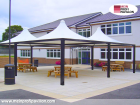 Pavillon 4x4 Überdachung Pagodenzelt Festzelt Pvc Terrassendach Pergola Terrasse