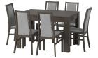 Tisch Syrius Wenge 120-190x80x76 cm Esszimmertisch Tischplatte ausziehbar 190cm 