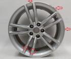 Radscheibe (19x8.0J - SILBER) mit Schaden Tesla Modell S 1054040-00-B