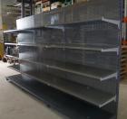 5 m Tegometall Wandregal, anthrazit, gebraucht, für Lager, Keller, Garage etc.