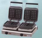 Doppel-Waffeleisen mit Backplatten Brüsseler Platten