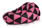 Sitzsack Sako Mix Beanbag Polyester schwarz rosa Dreiecke Design 220L 110cm