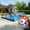 Albixon Pool Überdachung Klasik B 8, 60x 4, 71 Gratis Dolphin E10 Vivapool Ausve