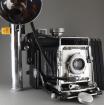 Graflex 4x5 Krone Grafikkamera 127 mm 4, 7 Ektar Objektiv Heiland Synchron BLITZ