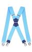 Herrenhosenträger Form X 3, 5cm 120cm 4 starke Metallklipps regulierbar elastisc