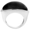 Solitärring Katzenauge Cabochon grau massiv Silber 925