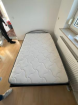 Futon Bettgestell Balance Gentle Massiv Holz Schwarz 120 x 200