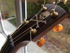 Bubinga Banjo geripptes Griffbrett Oettinger Saitenhalter