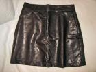 Brauner Minirock Lederimitat Gr.XS