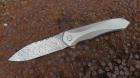 Brown Knives Servo #41 Damasteel Damast Custom Flipper