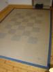 Großer Teppich 200x290cm Sisal-Look blau/natur