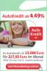 Auto-Kredit ab 4,49 % eff.