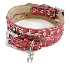 Luxus-Hundehalsband mit edlen Strasssteinen - hochwertig verarbeitet