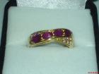 Pink-Saphir/ Rubin Ring 585gold