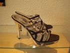 Hochhackige Riemchen Damen Schuhe (mit Strass- Steinchen) zu verkaufen